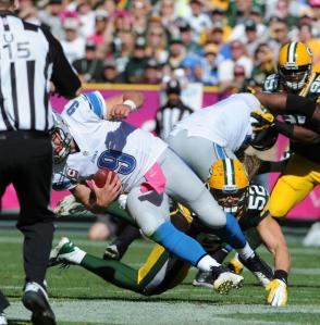 Clay Matthews notches his 3rd sack of the season  Photo courtesy of http://www.packers.com/media-center/photo-gallery/Game-Photos-Packers-vs-Lions/1e3d2946-1033-4d2c-a9e6-5825de5ff07e#5bf7dd2b-fab8-484f-a0f3-860292fea2a2